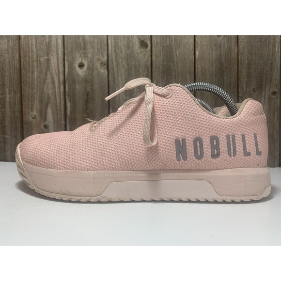 NOBULL Blush Pink Trainers Plus Size W 12 /M 10.5 Crossfit Workout Shoes - Picture 4 of 11